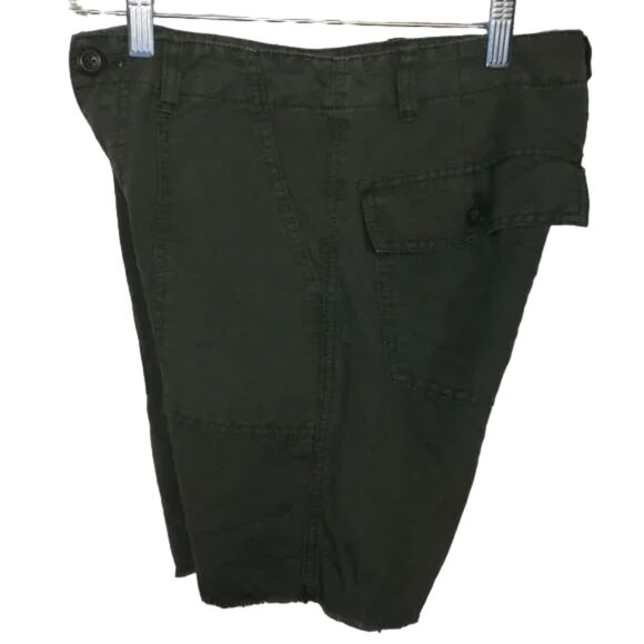J.CREW Shorts, 00, Army green, Cut-offs, Zipper fly, 4 Pockets, Linen-cotton - Picture 6 of 12